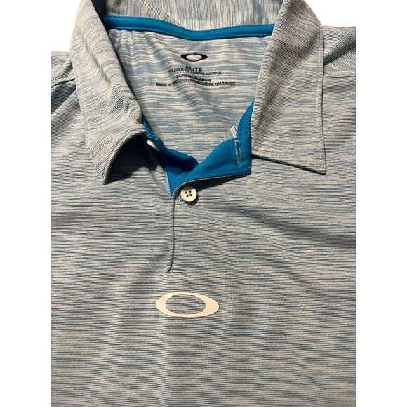 Oakley Gravity O Hydrolix Polo Shirt Men's Size Extra Large Moisture Wicking Com - Picture 8 of 9